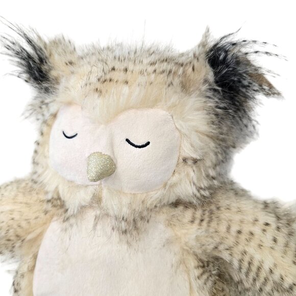 Little Toasties Plush Owl Hug Me Heating Pad Soft Fluffy weighted heated owl - Picture 8 of 11